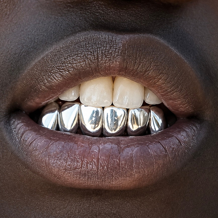 6 Silver Teeth