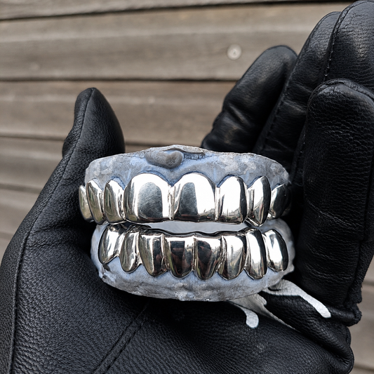 16 Solid 925 Sterling Silver Teeth
